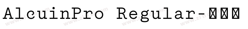 AlcuinPro Regular字体转换